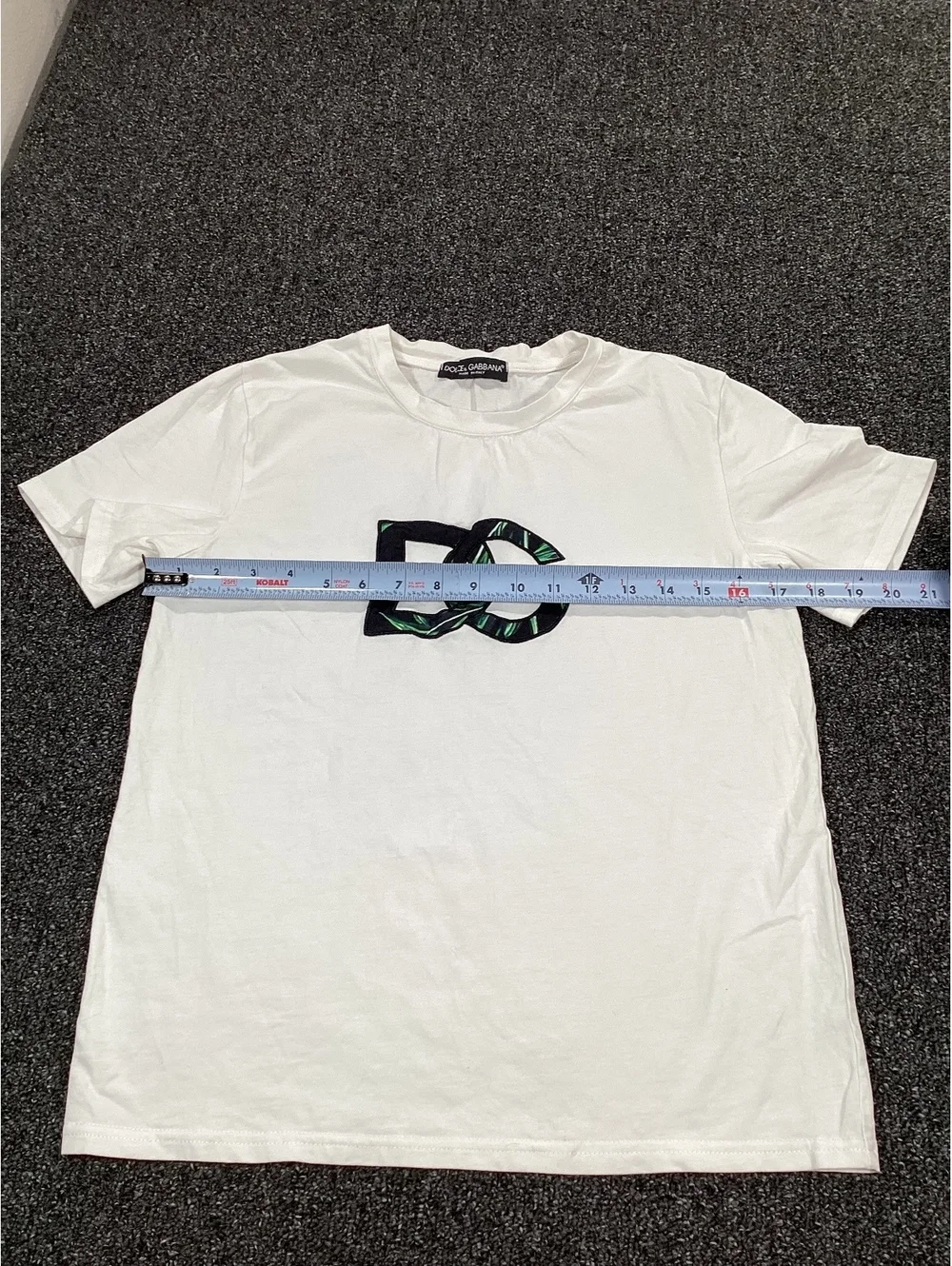 Dolce & Gabbana White Cotton T-Shirt with DG Logo